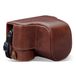 MegaGear MG1953 Ever Ready Echt Lederen Camera Tas Compatibel met Sony Alpha 7C - Bruin