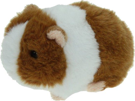 Cornelissen Pluche Cavia Knuffel - Bruin/Wit - 13 cm
