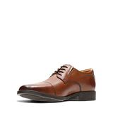 Clarks Tilden Cap Veterschoenen Heren Bruin Leer