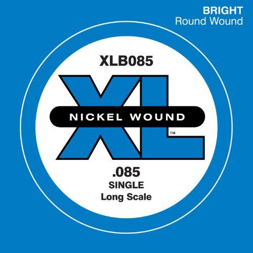 D'Addario XLB085 .085 Nickel Wound Long Scale Bass Single String