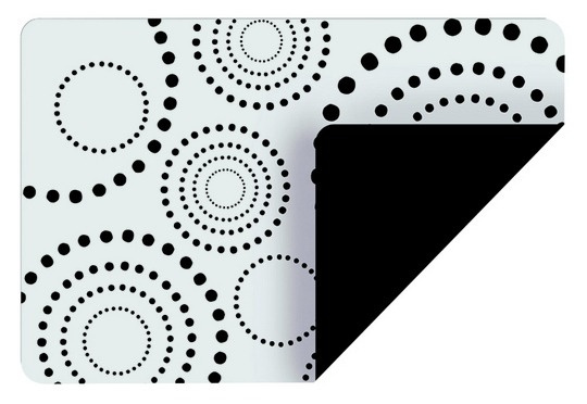 Zak!Designs placemat In Bloom tweezijdig 45 x 30 cm zwart/wit