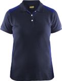 Blakläder Blaklader Dames poloshirt piqué 3390-1050 - Marineblauw/Korenblauw - S