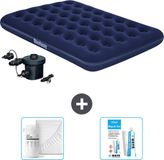 Bestway Luchtbed - Twijfelaar - 137 x 191 x 22 cm - Blauw