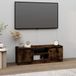 Maison Exclusive - Meuble TV avec porte, chêne fumé, 102x30x36 cm