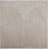 vidaXL - Vloerkleed - GALATI - Beige - 120 x 120 cm - Polyester
