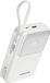 22,5W Power Delivery chargeur rapide, powerbank avec écran LED, blanc