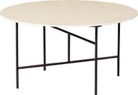 WOOOD Vida Bijzettafel - Marmeren Look - Naturel - 40x75x75