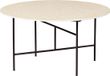 WOOOD Vida Bijzettafel - Marmeren Look - Naturel - 40x75x75