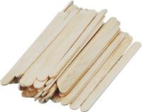 Merkloos Rayher Hobby IJsstokjes Knutselhoutjes - 300 stuks - 5.5 x 0.6 cm - Hout - Beige