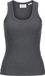 JACK & JONES JXFRIDA SL U-NECK TOP JRS NOOS GRL - Fille - Spencers - Gris Foncé Chiné - Taille 164