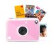 KODAK Printomatic+ Direct-Print Digitale Camera 10MP met RGB LED, print kleurenfoto’s op Zink 2x3” fotopapier – Roze