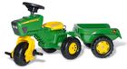 OEM Tractor Voetpedaal met Aanhanger, Stuur met Geluidseffecten, Groen