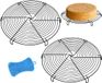 BeiJingLiangPinJiaZuoKeJiWenHuaFaZhanYouXianGongSi Racks à tarte en acier inoxydable – 2 pièces – 32 cm – rond
