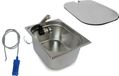 Ford Ensemble évier 325x265x150 + couvercle, adapté pour camping, caravane, camping-car, roulotte