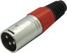 S-Impuls Panda S-Impuls XLR 3-pins connector (m) / plastic trekontlasting - grijs/rood