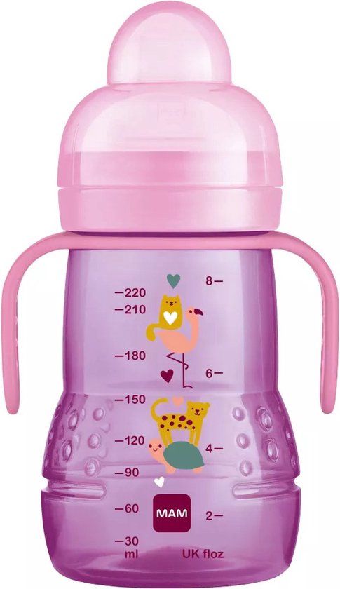 MAM Trainer+ Drinkfles - Roze - 220ml