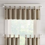 Elrene Home Fashions Knop Venster Gordijn Keuken Valance, Linnen
