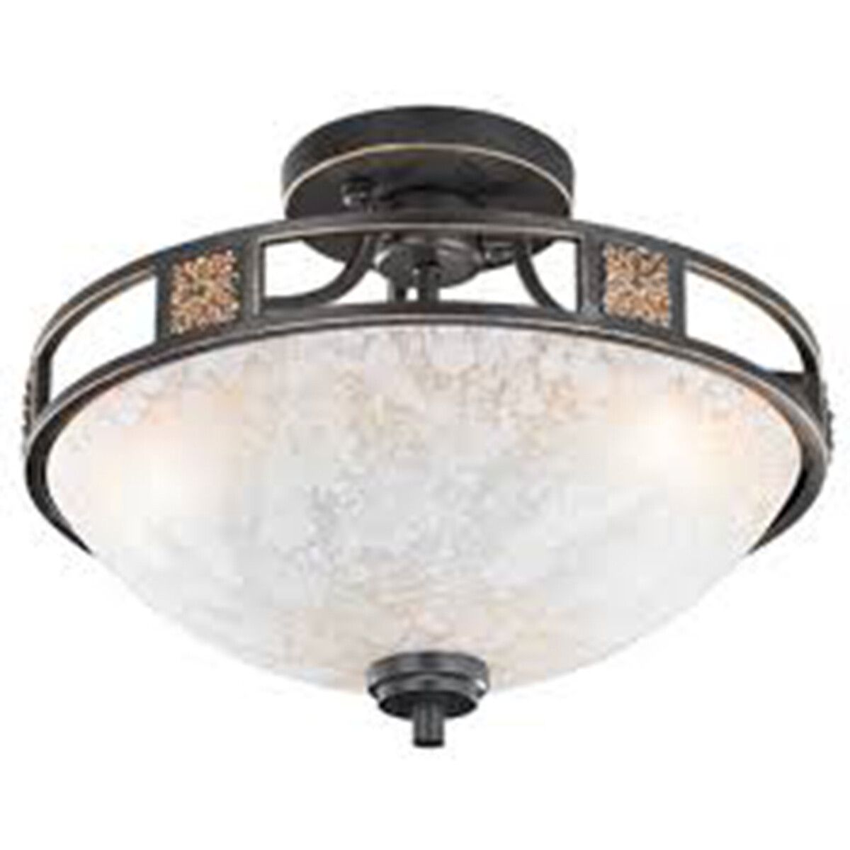 BES LED Trion Qoluno Plafondlamp - Rond - 3-lichts - E27 - Wit - Aluminium - Ø42cm