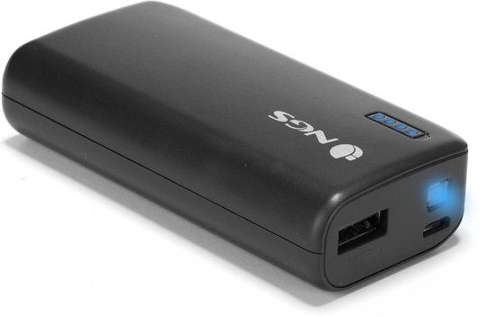NGS PowerPump 4000 Black powerbank Zwart Lithium-Ion (Li-Ion) 4000 mAh