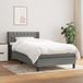 Maison Exclusive - Sommier à lattes de lit et matelas gris foncé 90x190 cm tissu