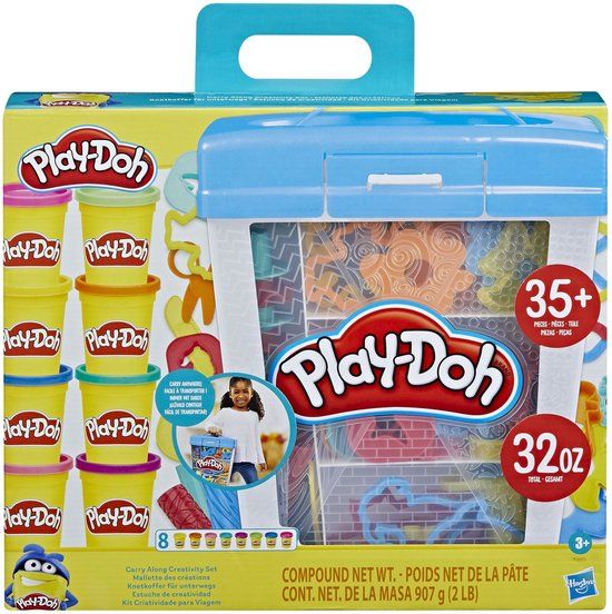 Play-Doh knutselset meeneemkoffer creatief speelgoed multicolor