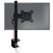 Duronic DM351X1 Enkele Monitor Beugel | Zwart Aluminium | Hoogte Verstelbare Arm voor 1 13”-27” LED LCD Scherm | VESA 75 100 plaat | Beeldscherm Standaard | Kantelt -15°/+15° Zwenkt 180° Draait 360°