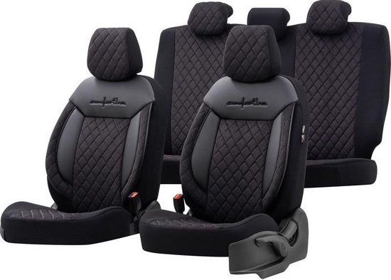 Otom Stoelhoezenset Comfortline Vip 8 Mm Leer Zwart 11-delig