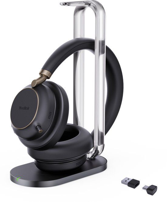 Yealink BH76 Plus met Oplaadstandaard Teams Zwart USB-C/A Headset