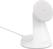 Anker MagGo 2-in-1 laadstation, compatibel met MagSafe, Qi2-gecertificeerde draadloze iPhone-oplader, 15 W, verstelbaar en super robuust, voor iPhone serie 16/15 en meer (adapter niet inbegrepen)