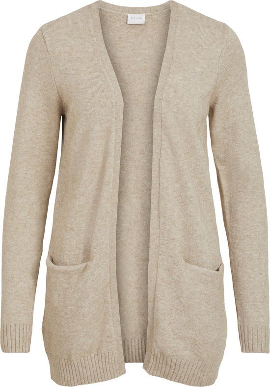 VILA Viril Open Knit Cardigan - Women - Sand - XS