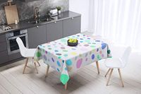 Bonamaison Tafelkleed, Anti-Mold, Sneldrogend, Waterdicht, 100% Polyester Tafellaken, Willekeurig patroon, 140 x 140 Cm - Ontworpen en Vervaardigd in Turkije