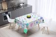 Bonamaison Tafelkleed, Anti-Mold, Sneldrogend, Waterdicht, 100% Polyester Tafellaken, Willekeurig patroon, 140 x 140 Cm - Ontworpen en Vervaardigd in Turkije