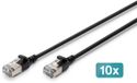 Digitus DK-1632-A-015S-BL-10 netwerkkabel Zwart 1,5 m Cat6a F/FTP (FFTP)