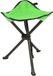 Redcliffs Tabouret pliant - trépied - camping/extérieur - vert - D34 x H40 cm