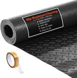 VEVOR Garagevloermat, 1200x2100 mm, Antislipmat, PVC, Zwart