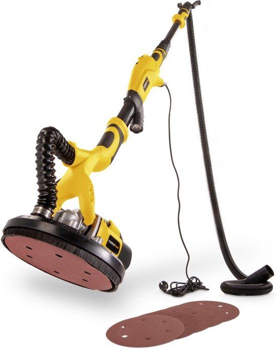 Powerplus POWX04761 Telescopische langnekschuurmachine - 710W - Ø225mm - Incl. 6x schuurpapier