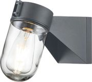 Elstead Lighting Portofino LED Wandlamp Buitenlamp Grey RVS Geborsteld IP44 E27 40W Dimbaar