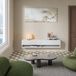 en.casa TV meubel Halmstad zwevend tv lowboard 160x31x30 cm wit