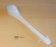 Merkloos Badborstel kunststof wit 37 cm
