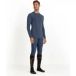 FALKE Heren Wool-Tech Round Neck L/S Sh Blauw Capitain 6751, S