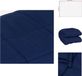 vidaXL Verzwaringsdeken 140x200 cm 10 kg stof blauw