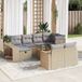 Maison Exclusive - Ensemble de jardin, composé de 11 pièces, avec coussins, beige, en polyrotin