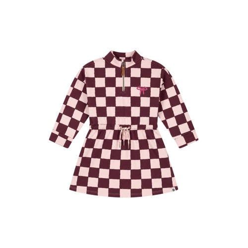 Stains&Stories korte geruite jurk - roze
