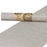 Halbach Zijden linten papieren tafelloper | breedte 25cm lengte 1,80m | moderne tafelloper afwasbaar, tafeldecoratie outdoor weerbestendig | kleur: grijs