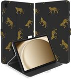 B2Ctelecom Samsung Galaxy Tab A9 Plus Tablethoesje Leopards Book Case Kunstleer TPU Siliconen Luipaardprint