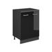 Vicco Armoire d'extension Rion, Noir laqué/Anthracite, 60 x 46 cm sans coupe en biais avec 2 portes