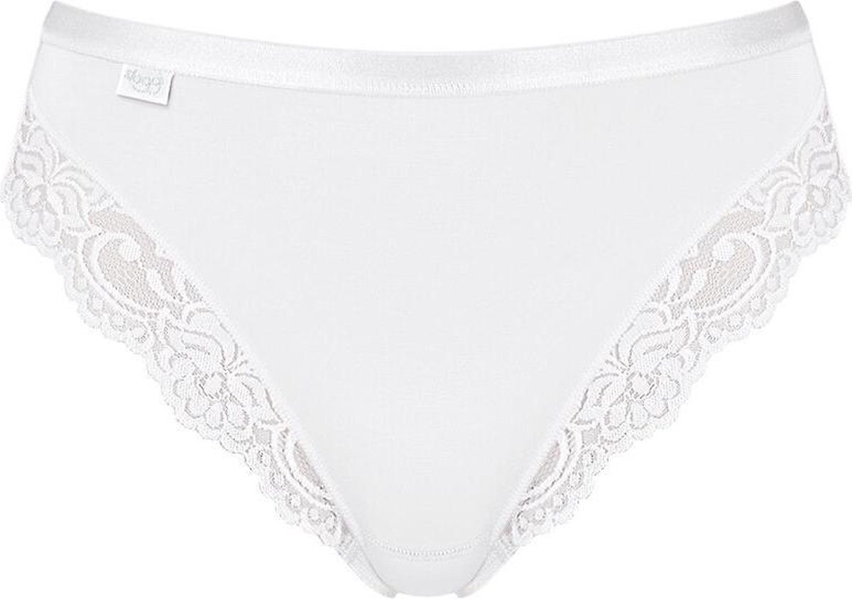 sloggi Romance Dames Tai slip met kant - Wit - Maat 42