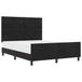 vidaXL Boxspringbed met hoofdeinde, zwart, 160 x 200 cm, fluweel