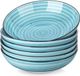 Bol Pastakommen set van 6 - Keramische slakommen - Blauw