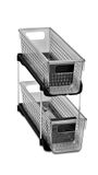 madesmart 28770 Mini 2 Tier Organizer, Kunststof, Carbon
